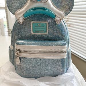 NWT DCL  Loungefly Disney Cruise Line Shimmering Teal Bag